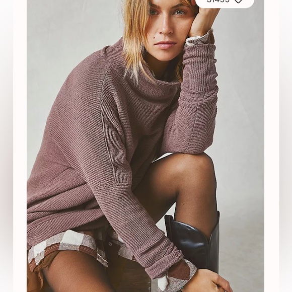 Free People Sweaters - NWT Ottoman Slouchy Tower Tunic in Nutmeg